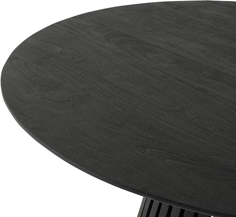 Eetkamertafel Ø130, Acacia Black