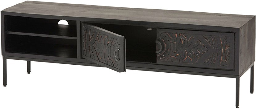 TV dressoir 160 met 2 deuren en 2 open vakken (VSL)