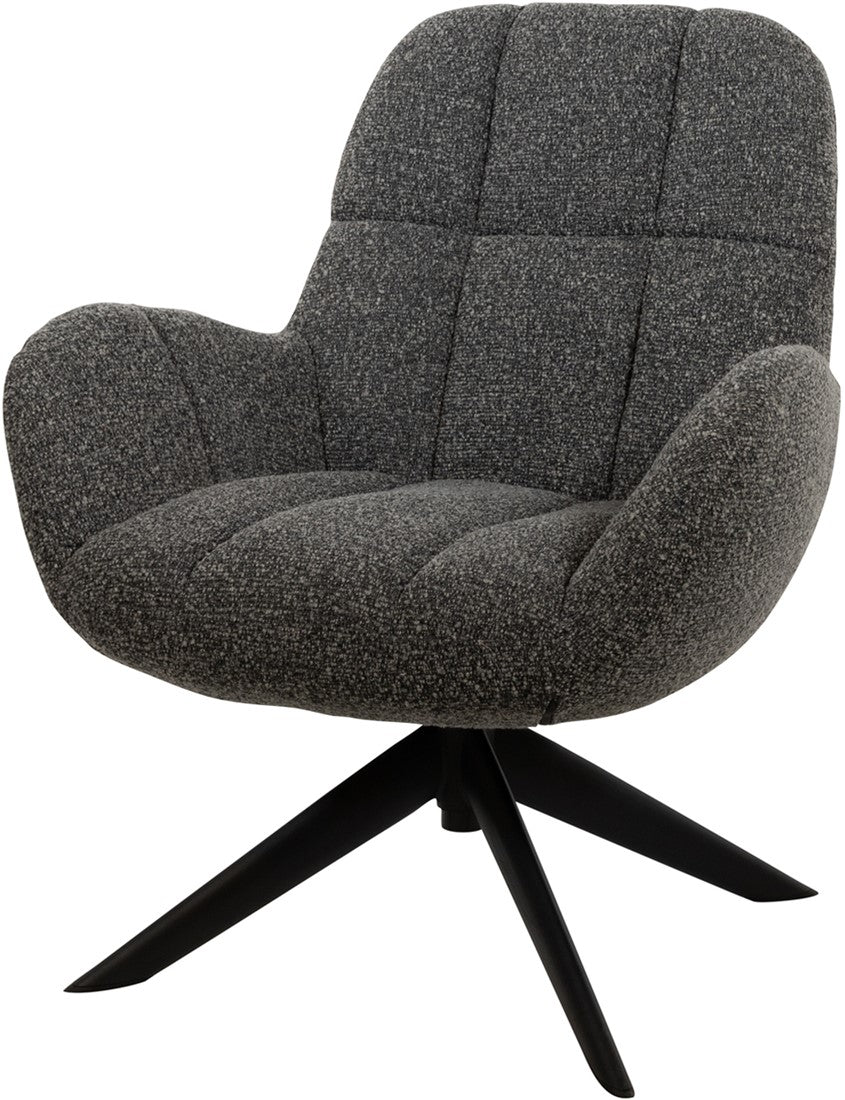 Elvis draaifauteuil 360 - Monet - Antraciet