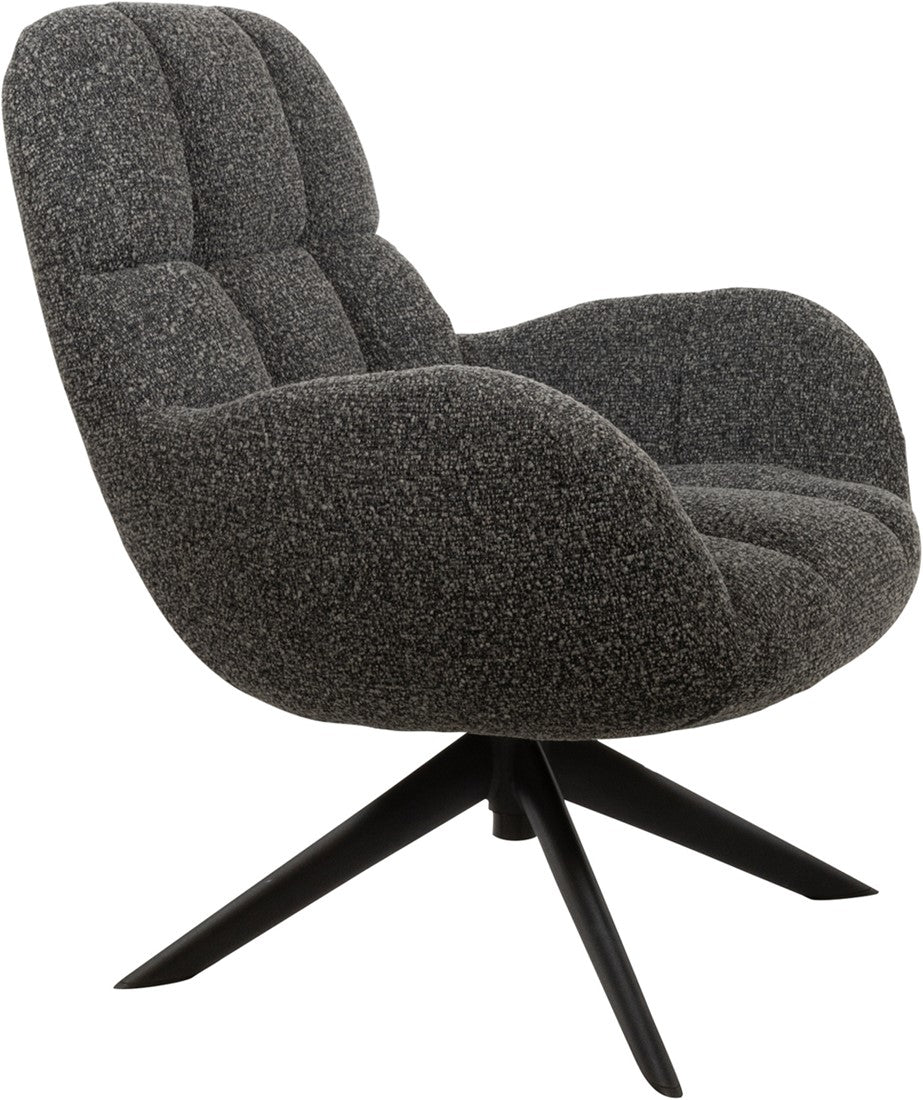 Elvis draaifauteuil 360 - Monet - Antraciet