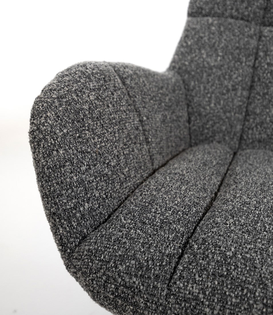 Elvis draaifauteuil 360 - Monet - Antraciet