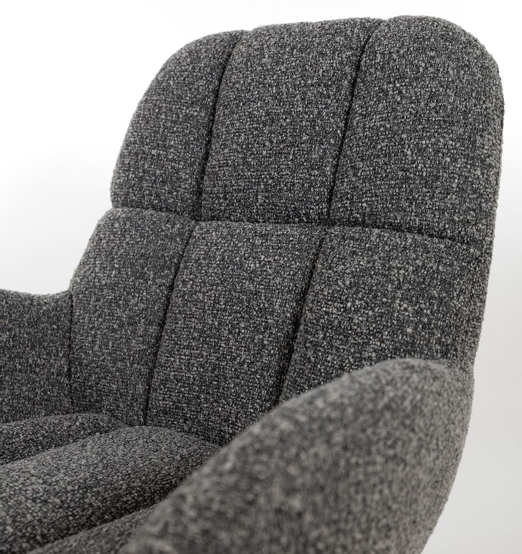 Elvis draaifauteuil 360 - Monet - Antraciet
