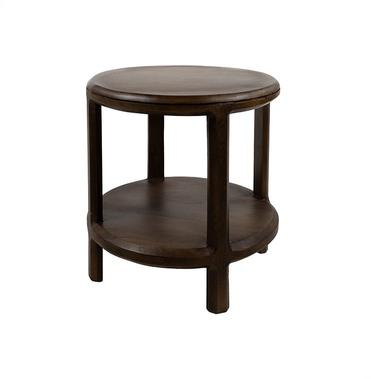 Bijzettafel Ø50 in Mango Brown Walnut