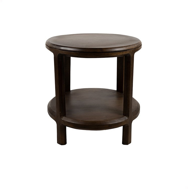 Bijzettafel Ø50 in Mango Brown Walnut