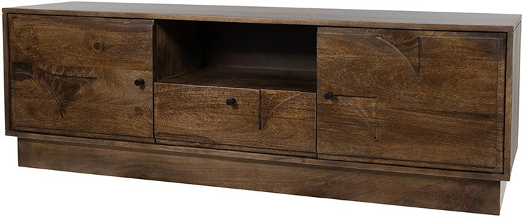 TV dressoir 150 cm in Mango Brown Walnut