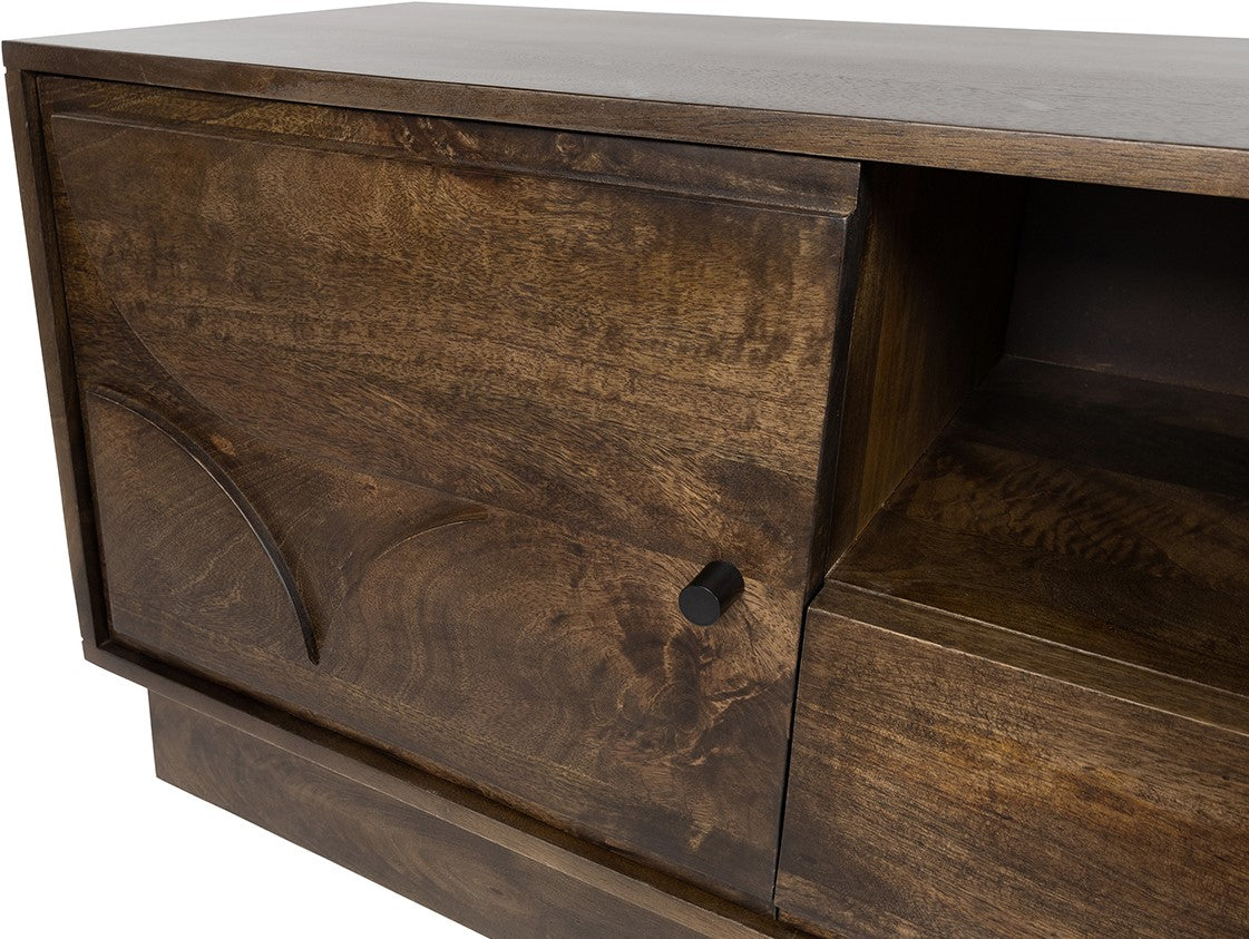 TV dressoir 150 cm in Mango Brown Walnut