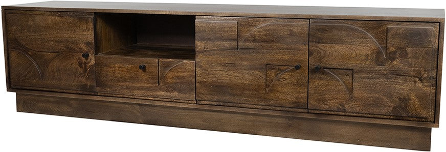 TV dressoir 190 cm in Mango Brown Walnut