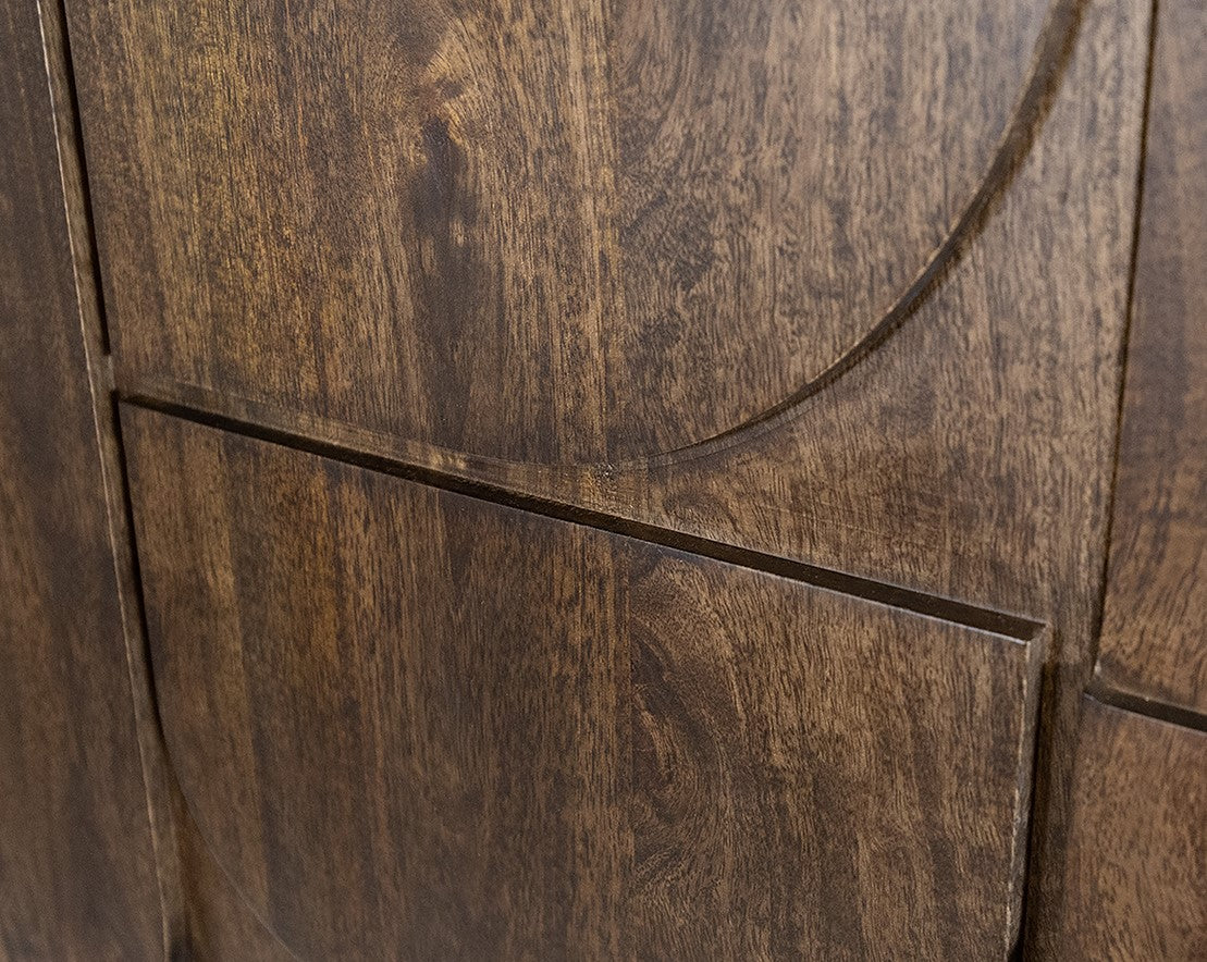 TV dressoir 190 cm in Mango Brown Walnut