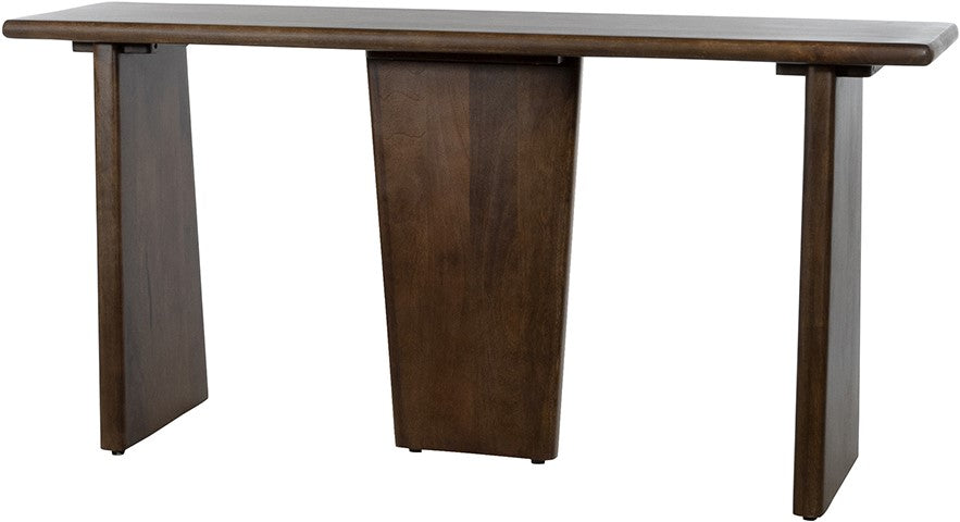 Lagos wandtafel 160cm in Mango Brown Walnut
