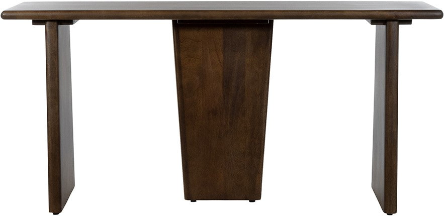 Lagos wandtafel 160cm in Mango Brown Walnut