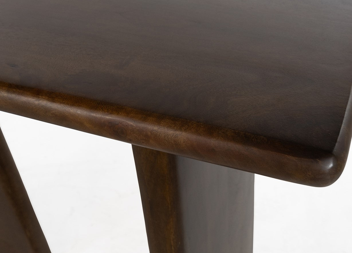 Lagos wandtafel 160cm in Mango Brown Walnut