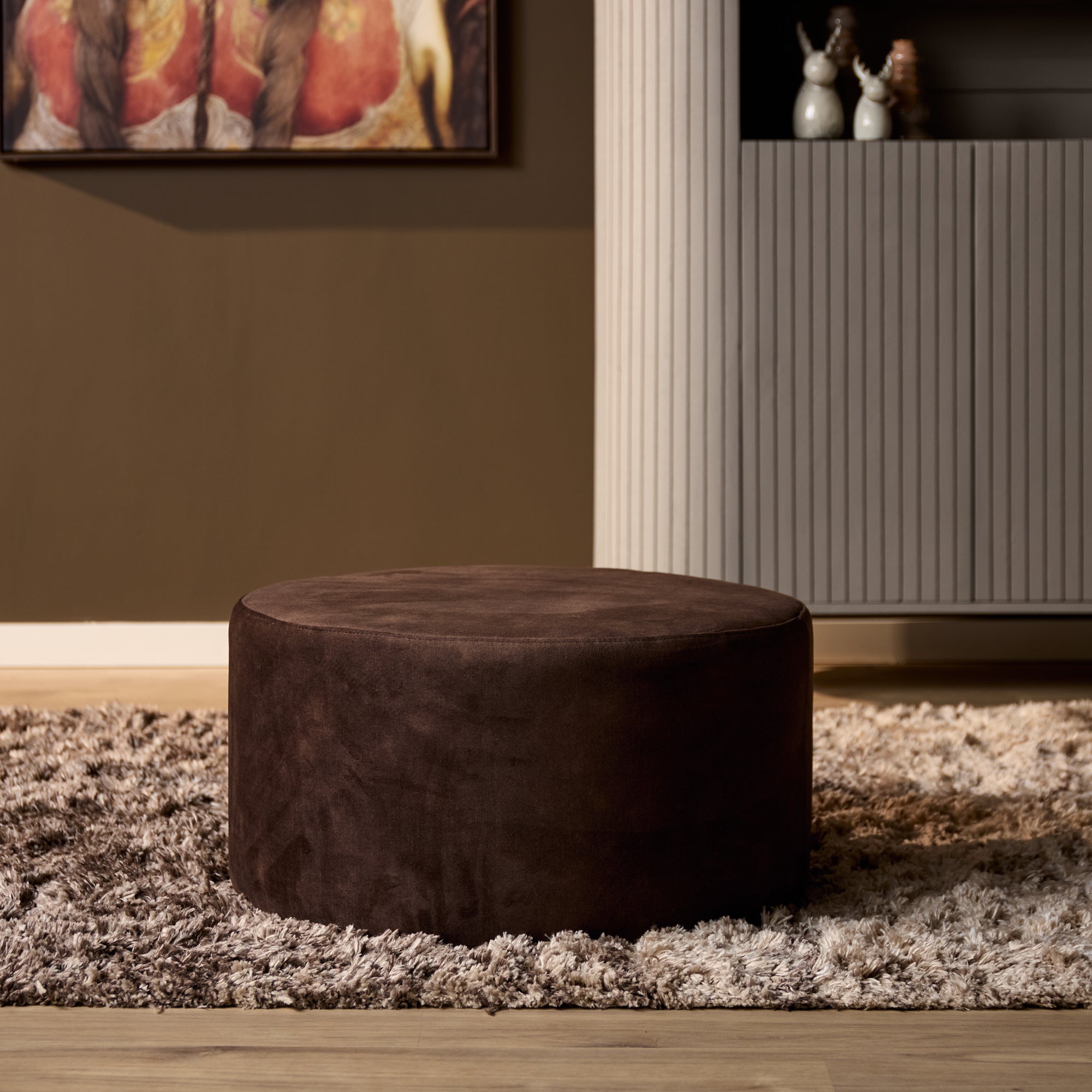 My Sofa Hocker | Rond | 60 cm | Adore 108 |  Brown