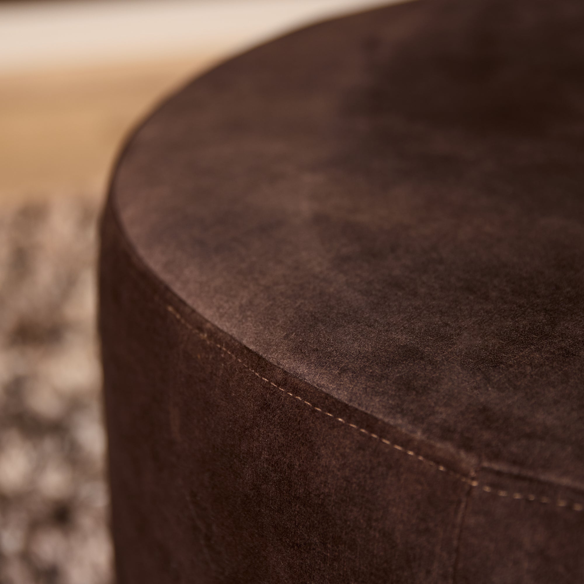 My Sofa Hocker | Rond | 60 cm | Adore 108 |  Brown