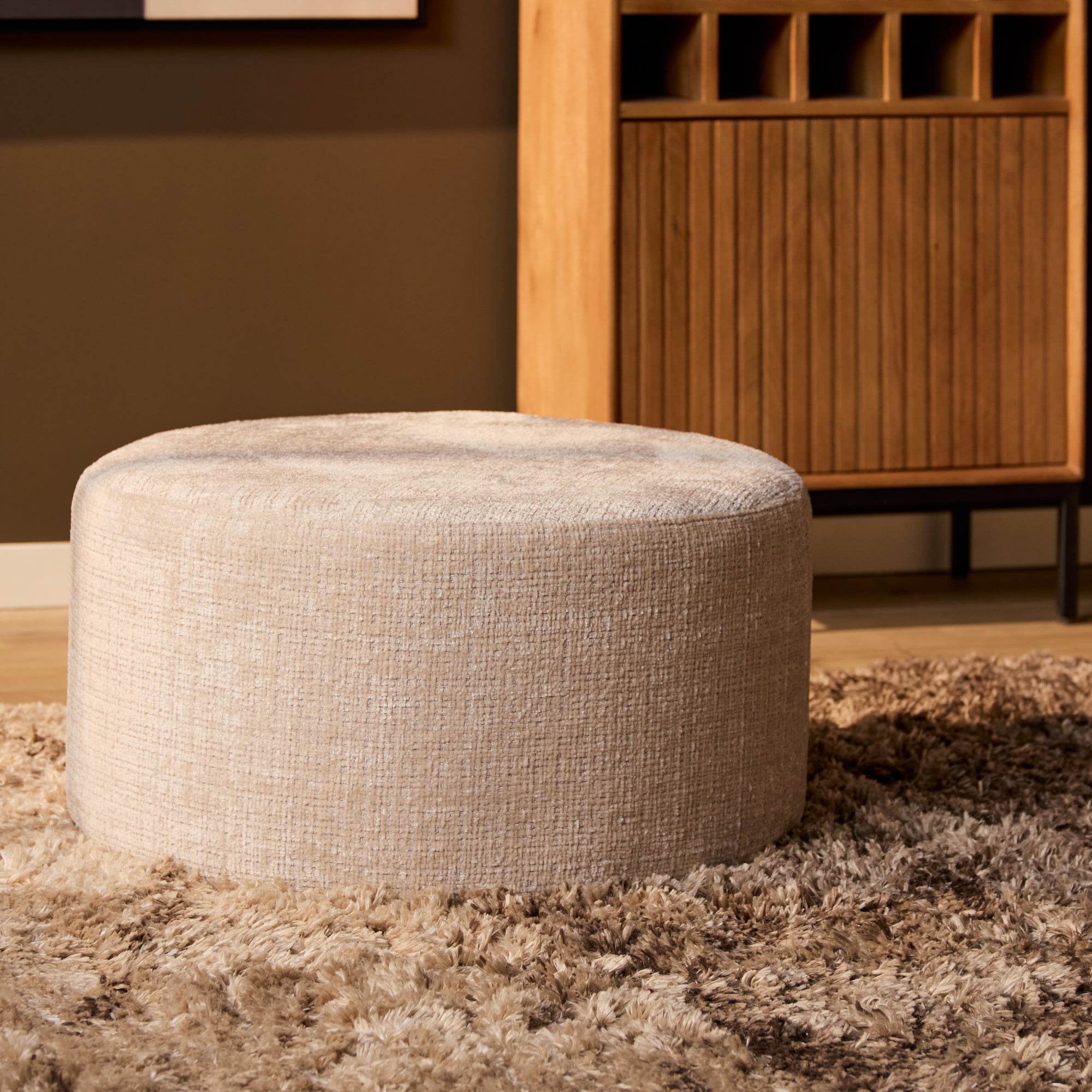 My Sofa Hocker | Rond | 60 cm | Cremona 02 | Beige