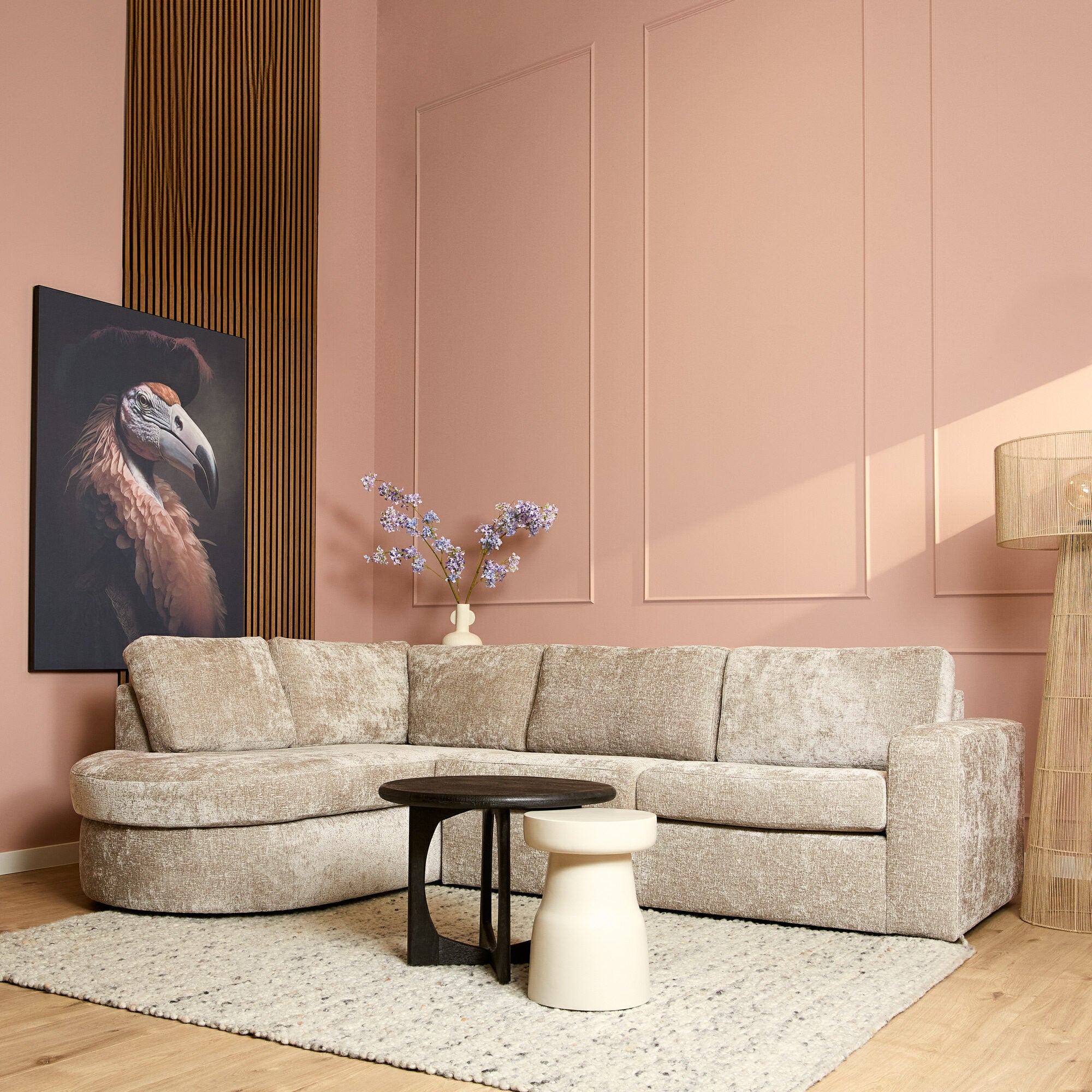 Alma | Divan Links + 2,5 zits | Beige