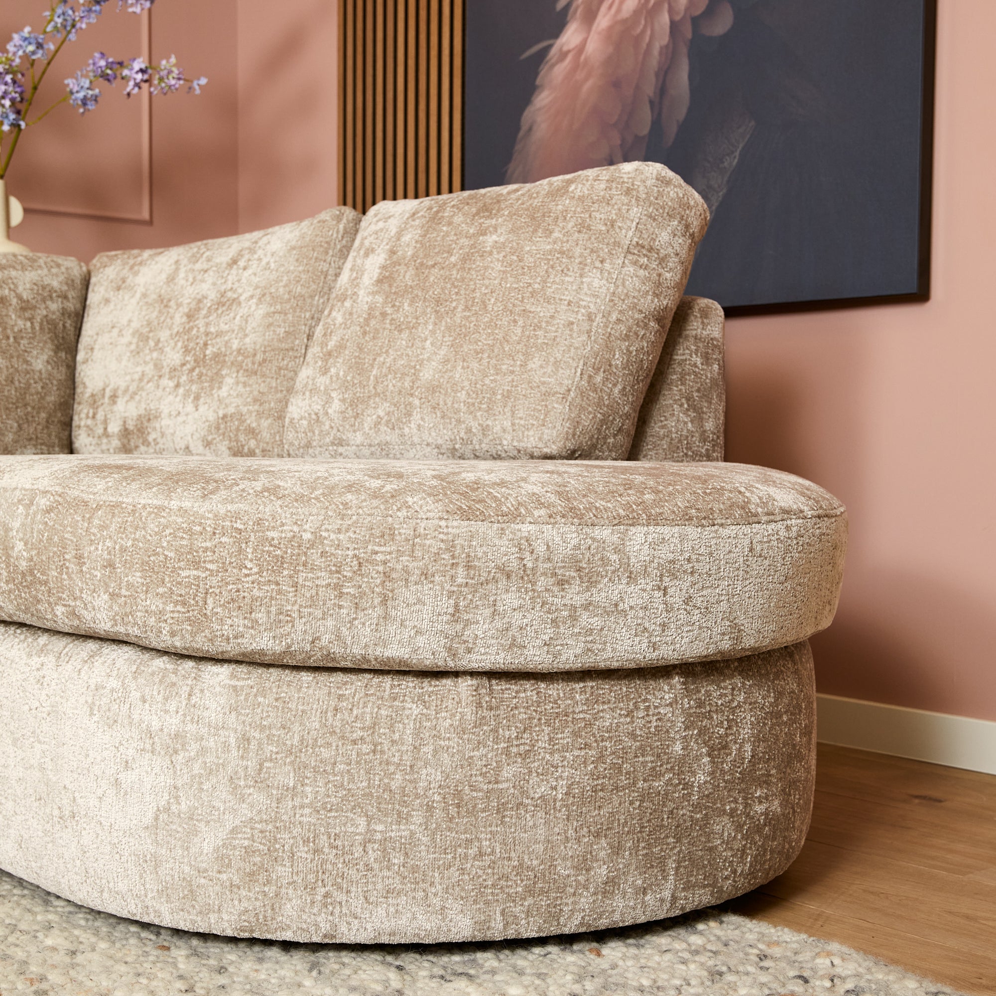 Alma | 2,5 zits + Divan Rechts | Beige