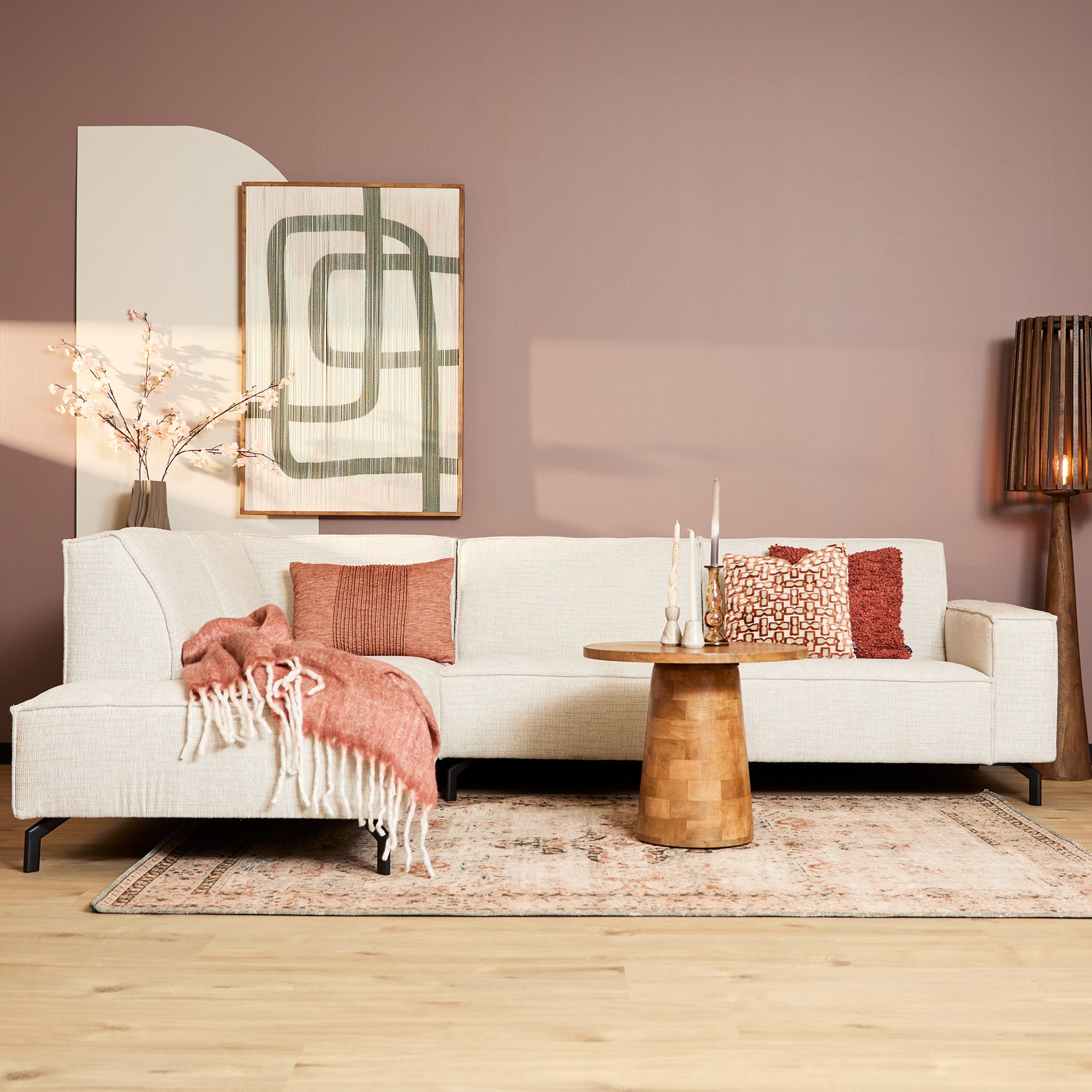Floris | Divan Links + 2,5 zits | Beige