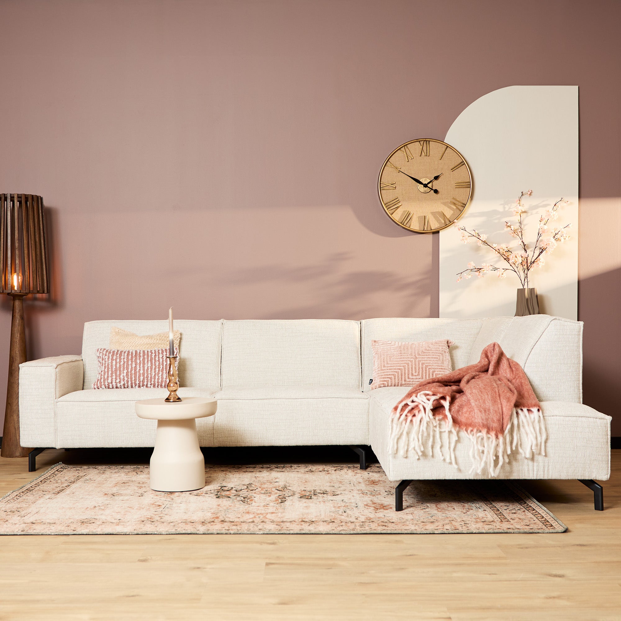 Floris | 2,5 zits + Divan Rechts | Beige