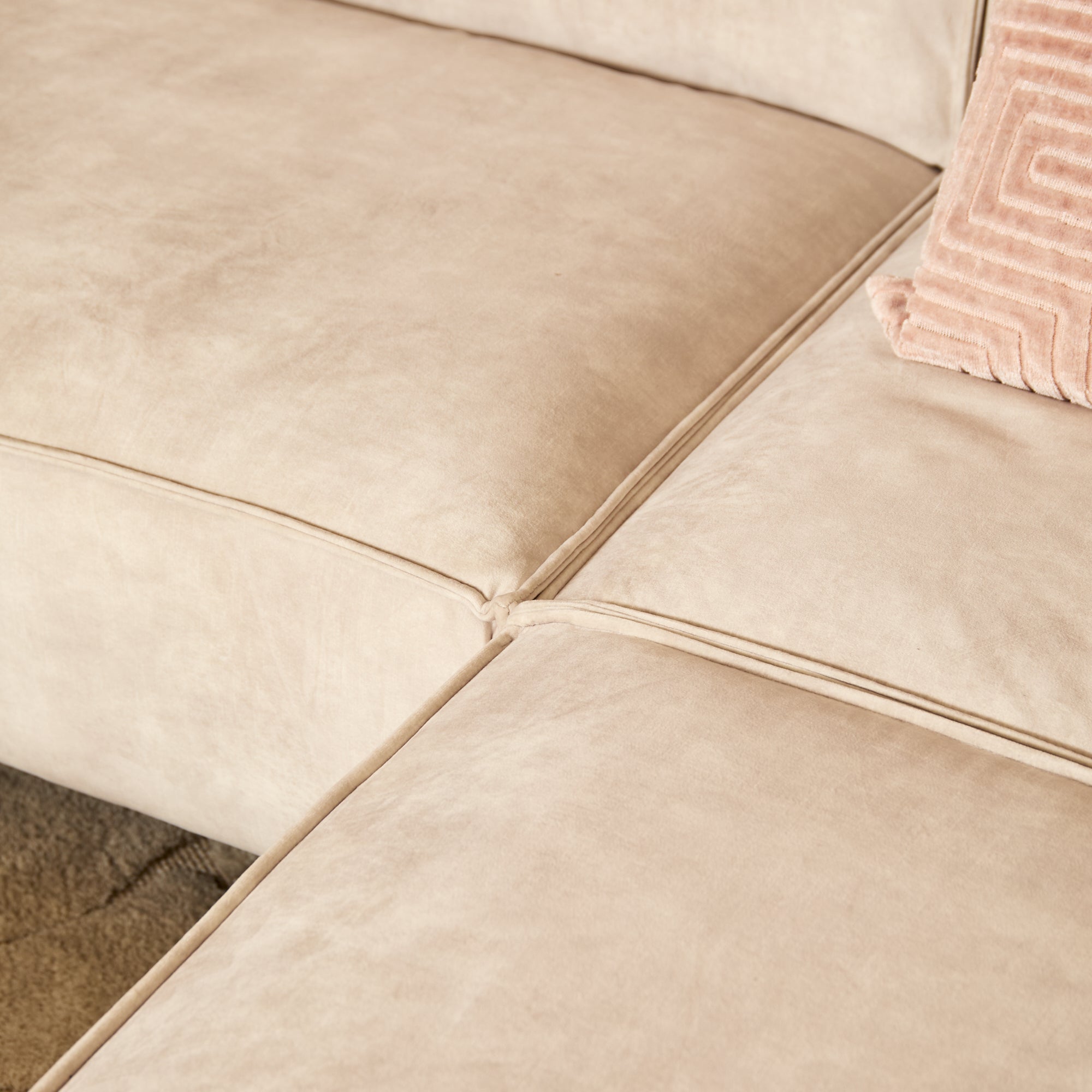 Floris| 2,5 zits + Divan Rechts | Velvet Beige