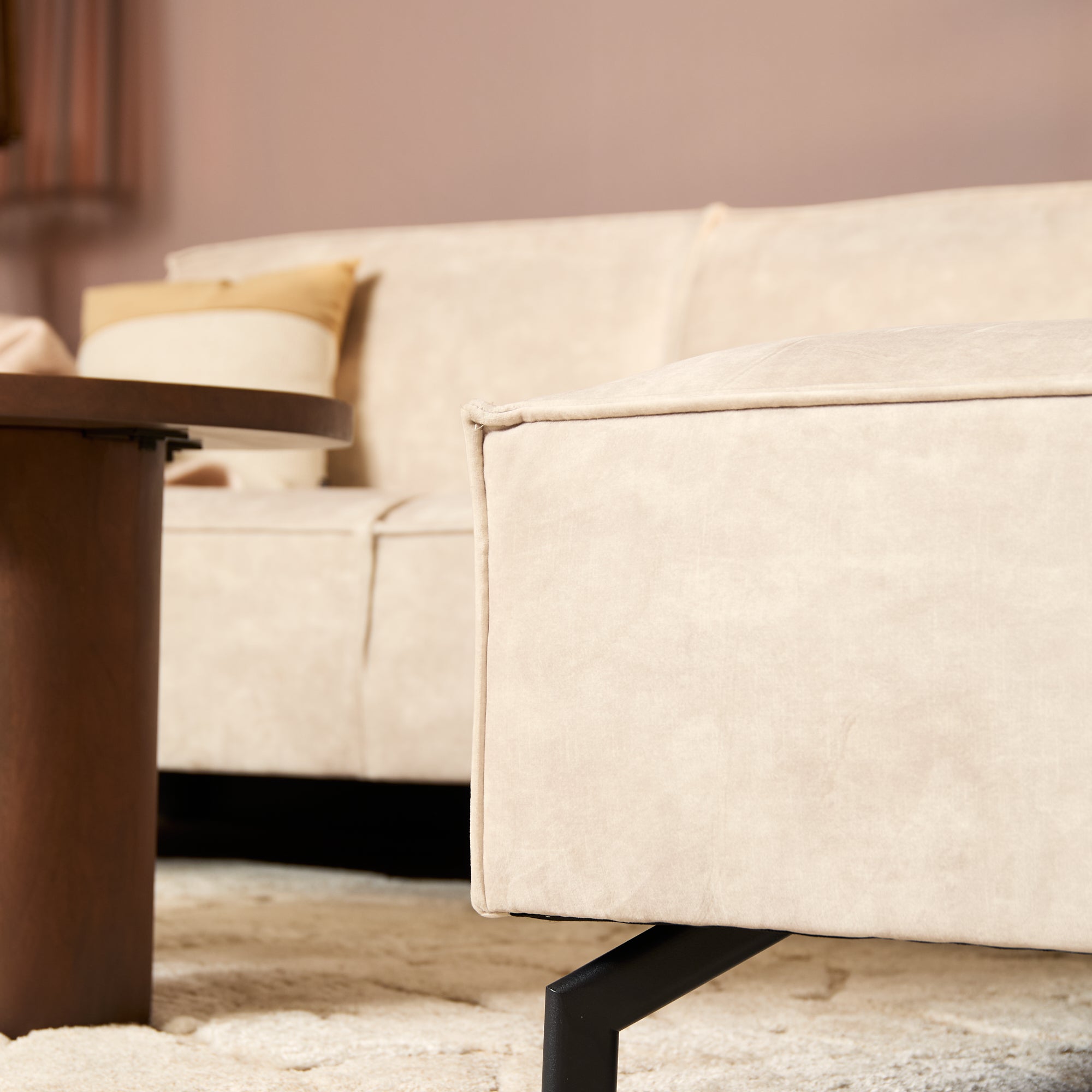 Floris| 2,5 zits + Divan Rechts | Velvet Beige