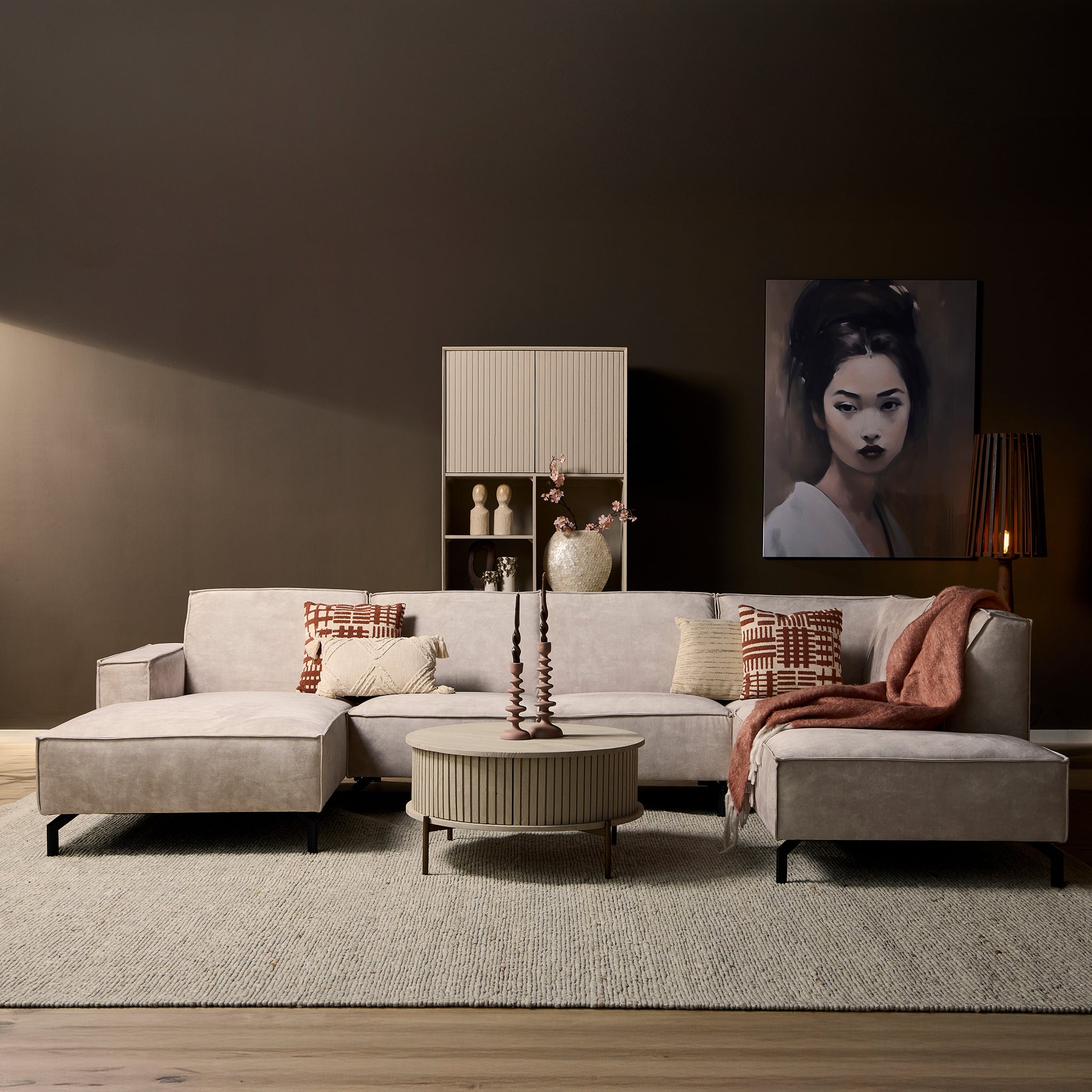 Floris - Lounge L + 2,5ZA + DivanR - Torre 02 - direct leverbaar