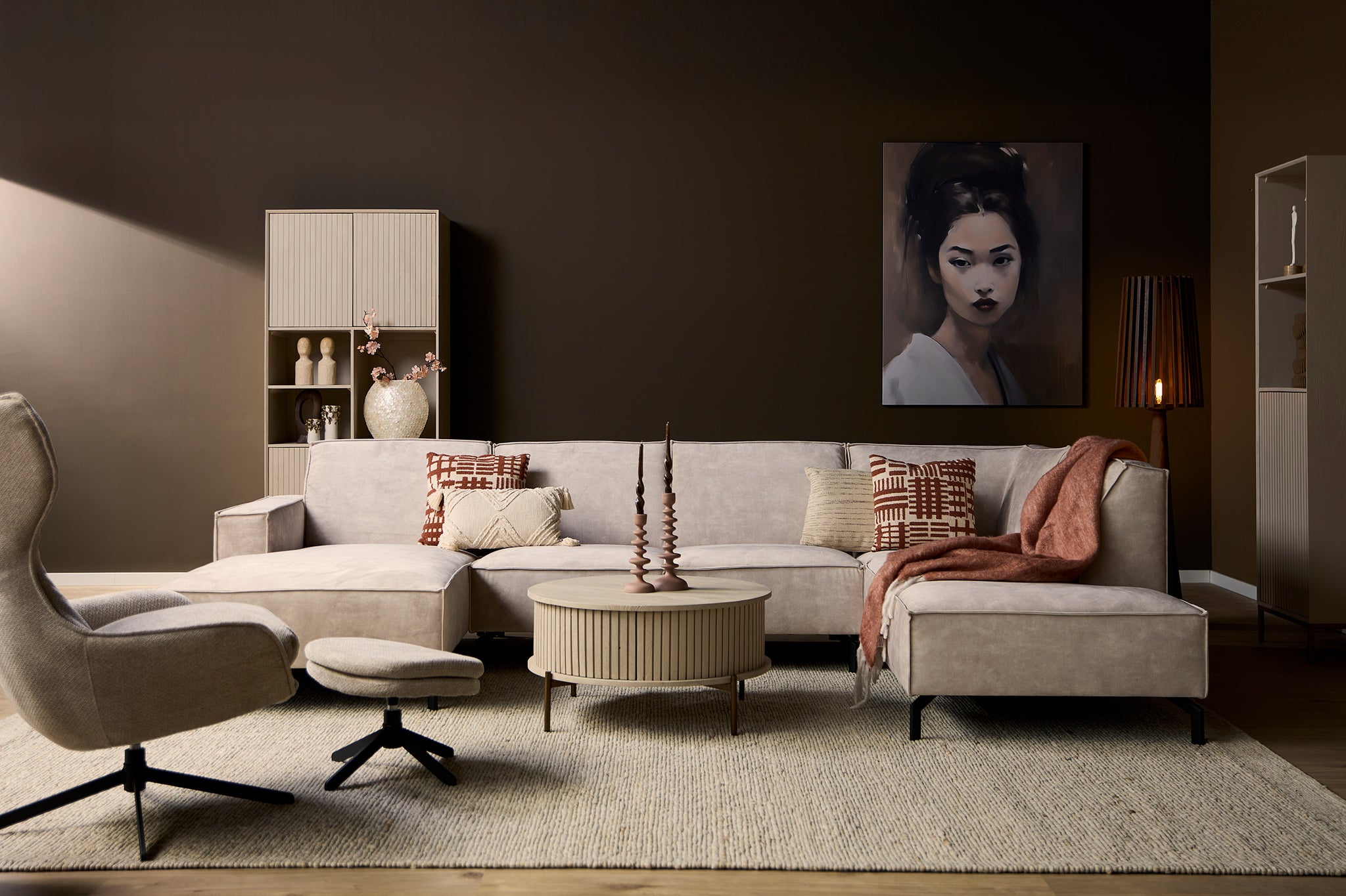 Floris - Lounge L + 2,5ZA + DivanR - Torre 02 - direct leverbaar