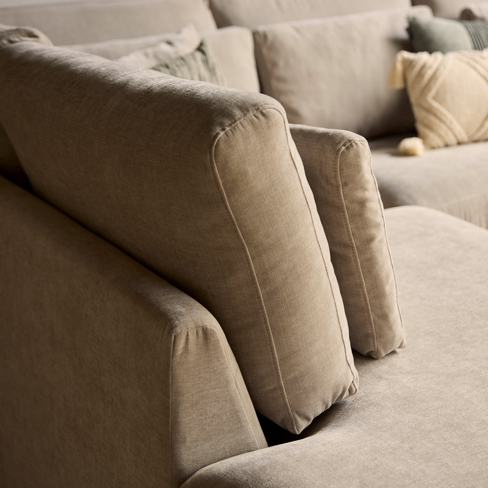 Jesse | Ottomane Links + 2,5 zits | Beige