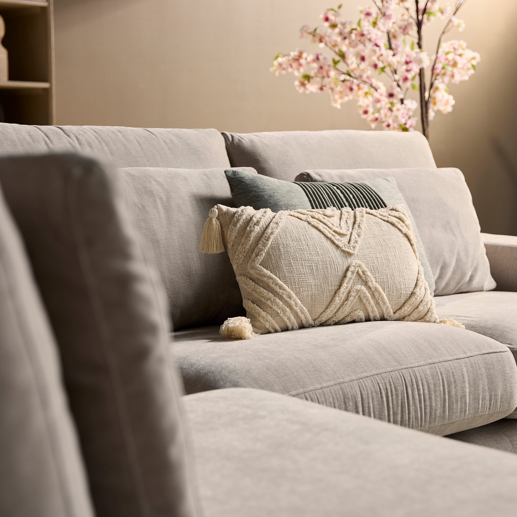 Jesse | Ottomane Links + 2,5 zits | Beige