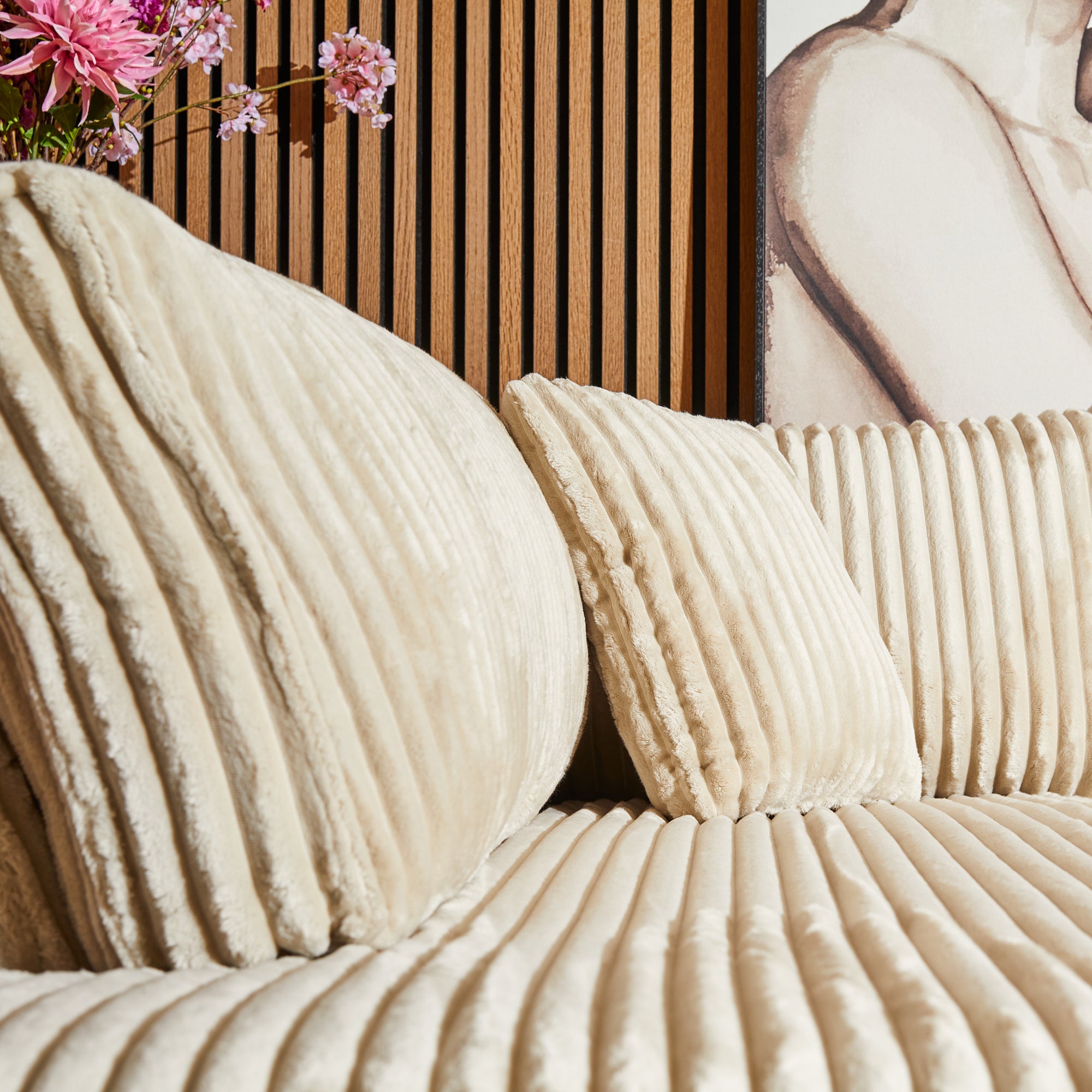 Teddy | Divan Links + 2,5 zits | Beige
