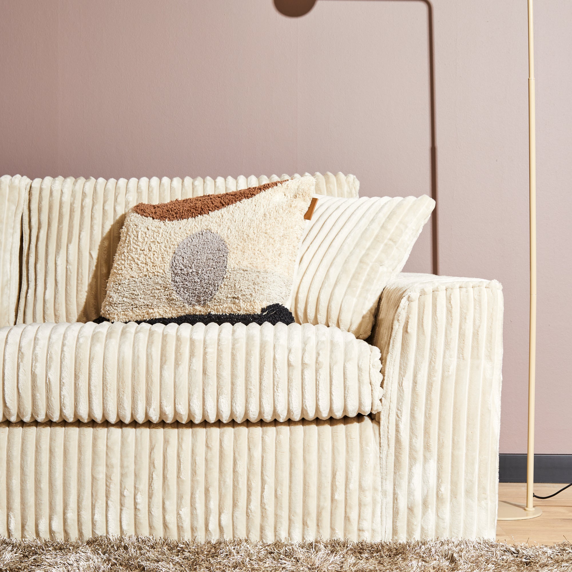 Teddy | 2,5 zits + Divan Rechts | Beige