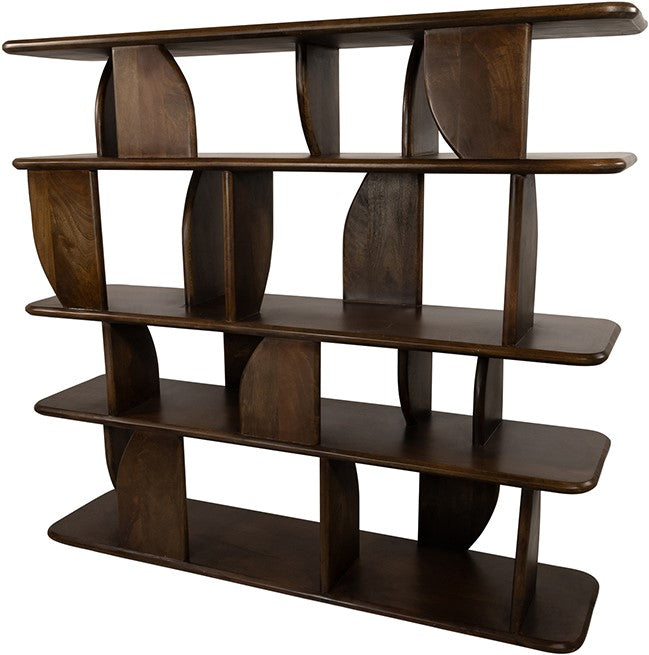Oregano boekenkast 140, Mango Brown Walnut