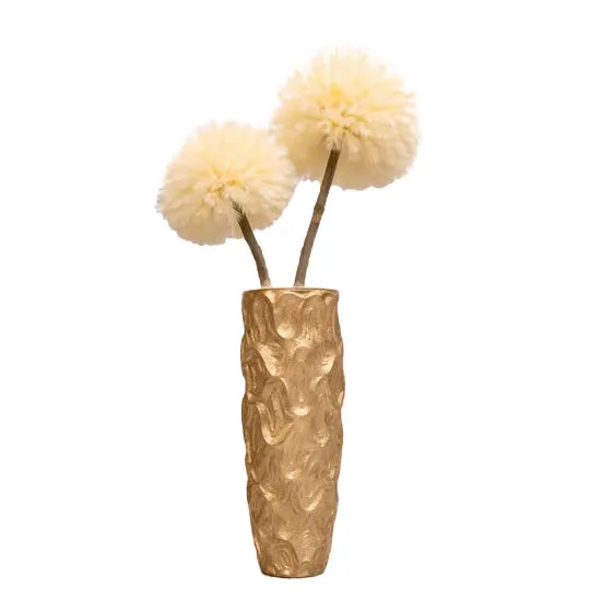 Dubbele gouden pampa in gouden design pot