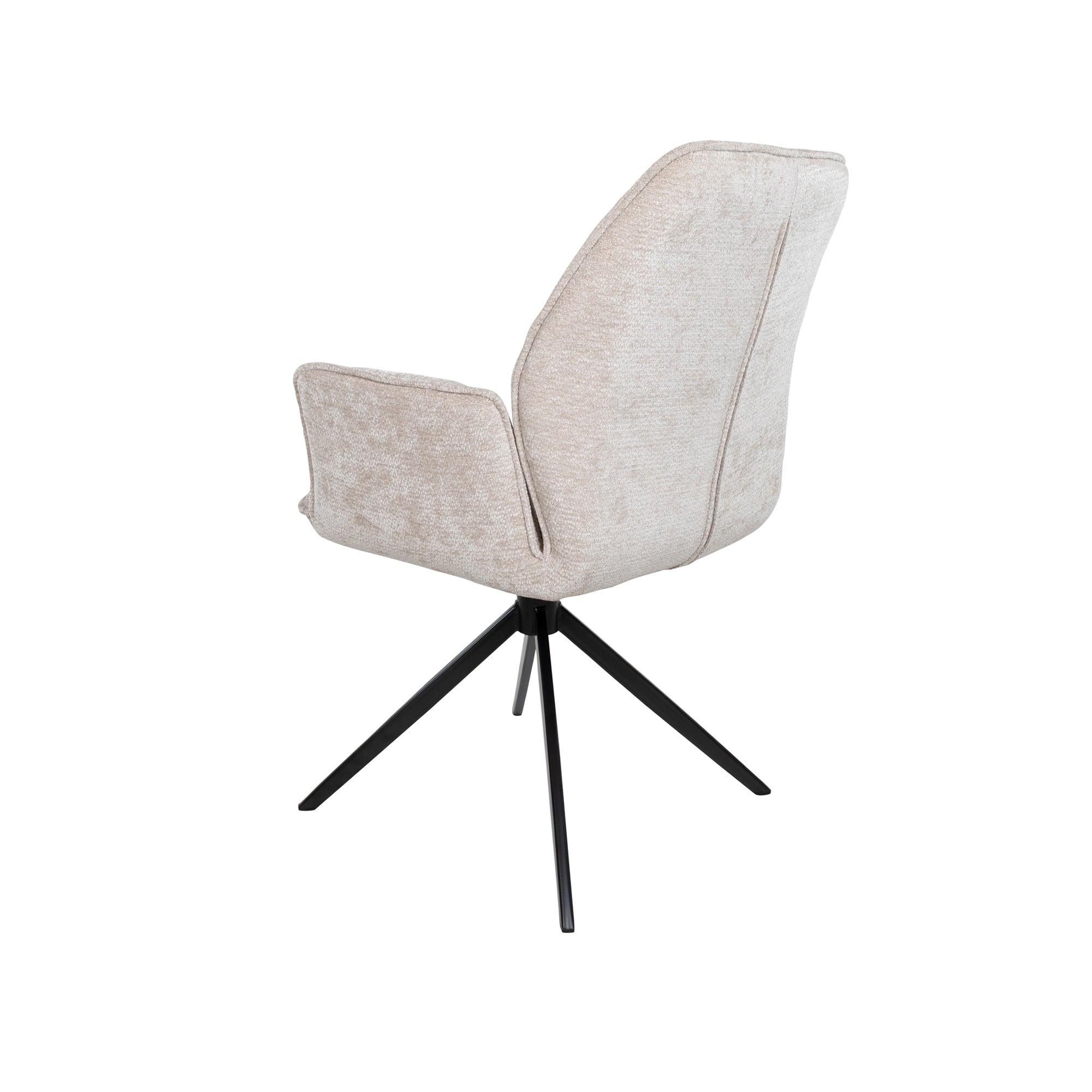 Riva eetkamerstoel draaipoot - Vibe beige, set van 2