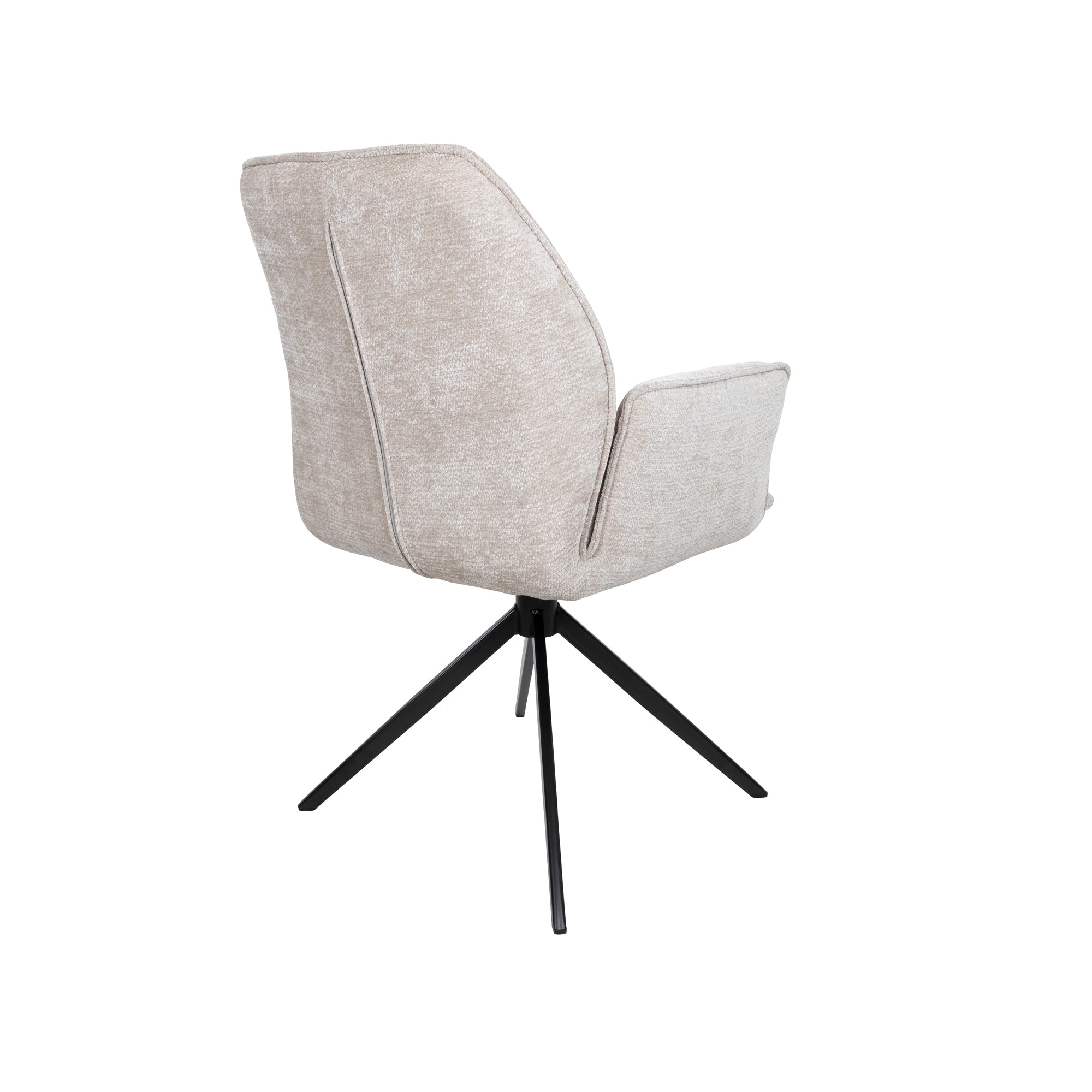 Riva eetkamerstoel draaipoot - Vibe beige, set van 2