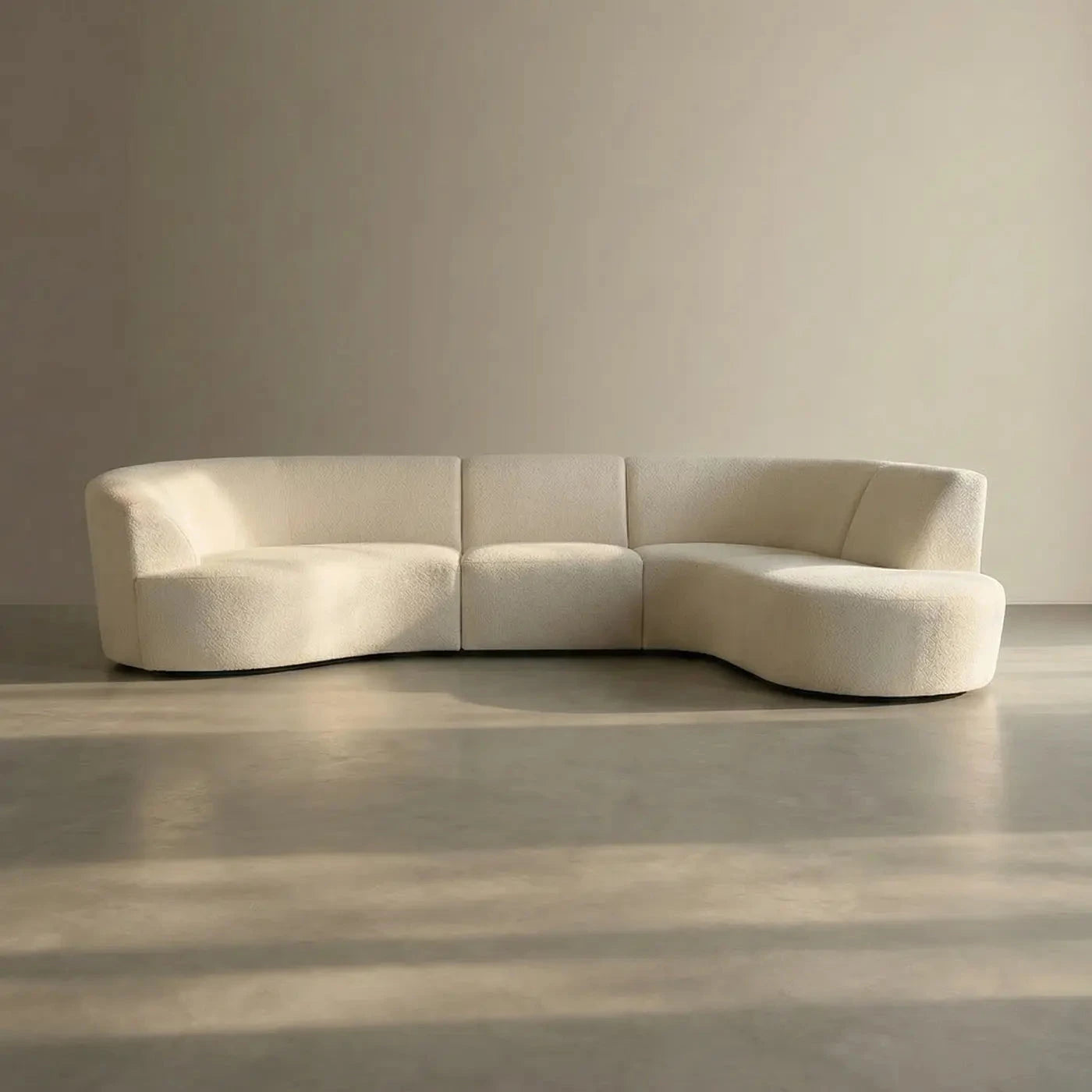 Roma ronde bank in Creme