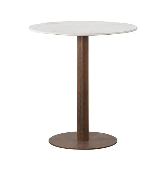 Ronde Bistro Eettafel Keramisch Marmer
