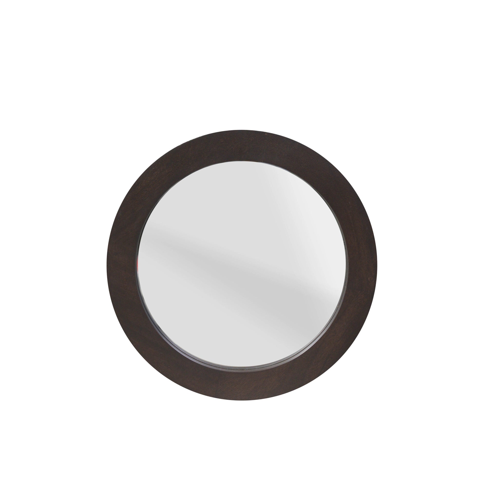 Ronde spiegel Dide Bruin Mangohout 40 cm