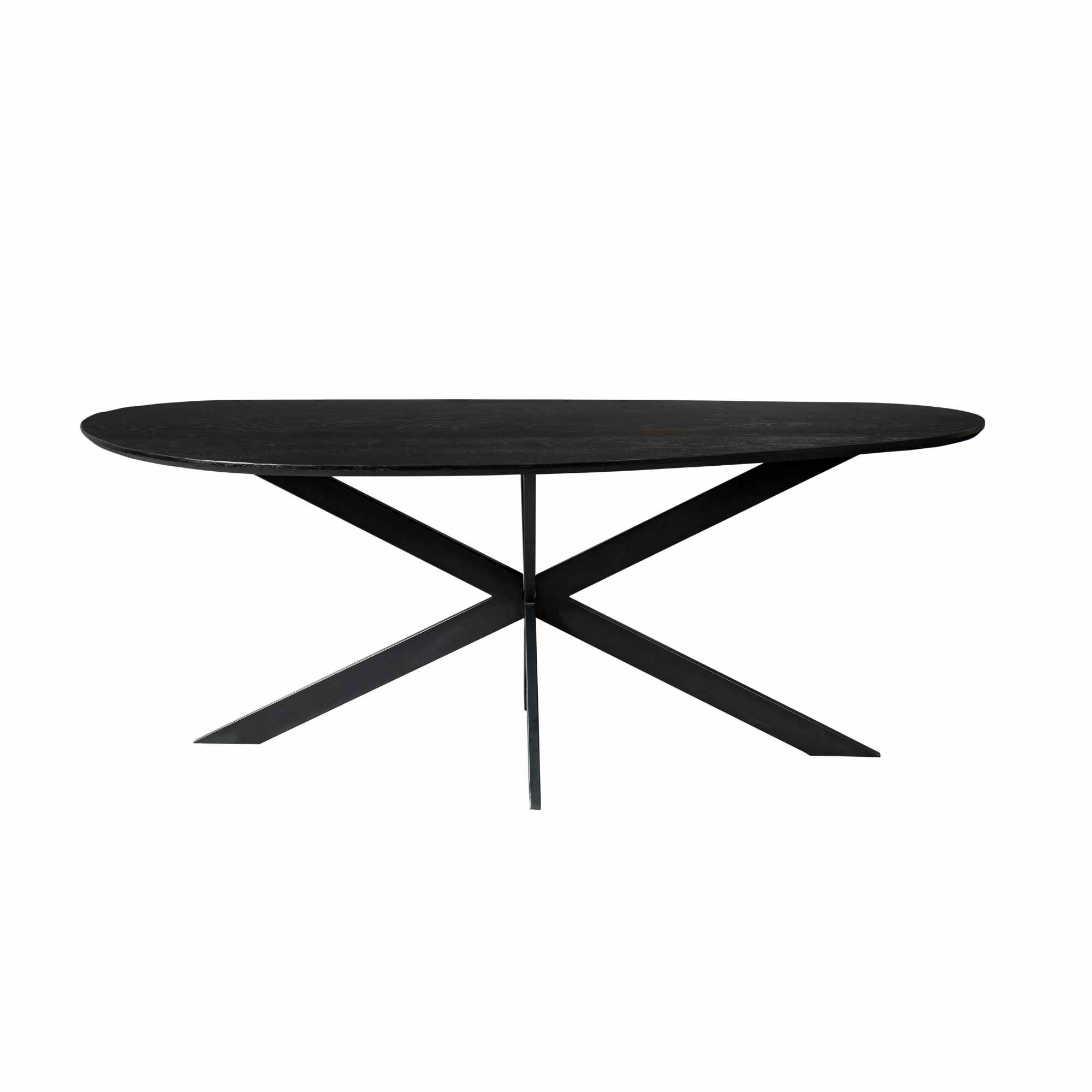 Eettafel Cloud | 280 cm | Eiken | Zwart