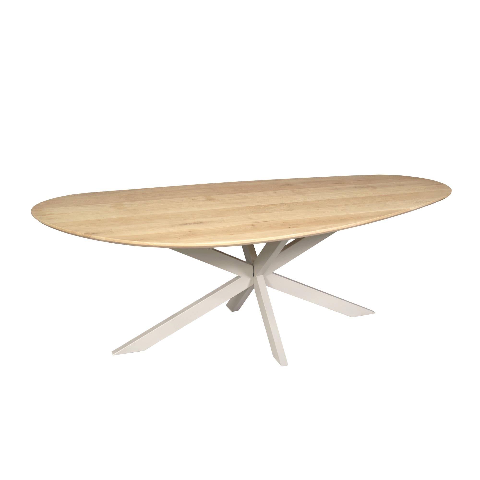 Eiken eettafel Cloud | 180 cm | Naturel | Poot Sand