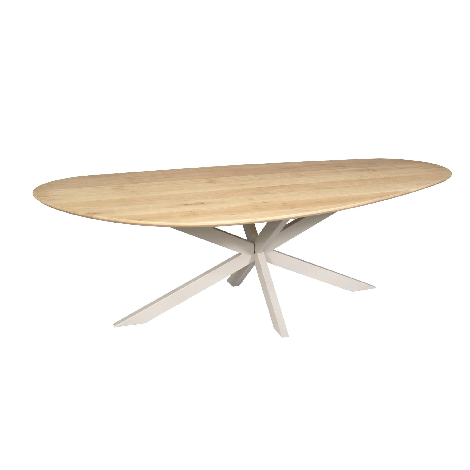 Eiken eettafel Cloud | 210 cm | Naturel | Poot Sand