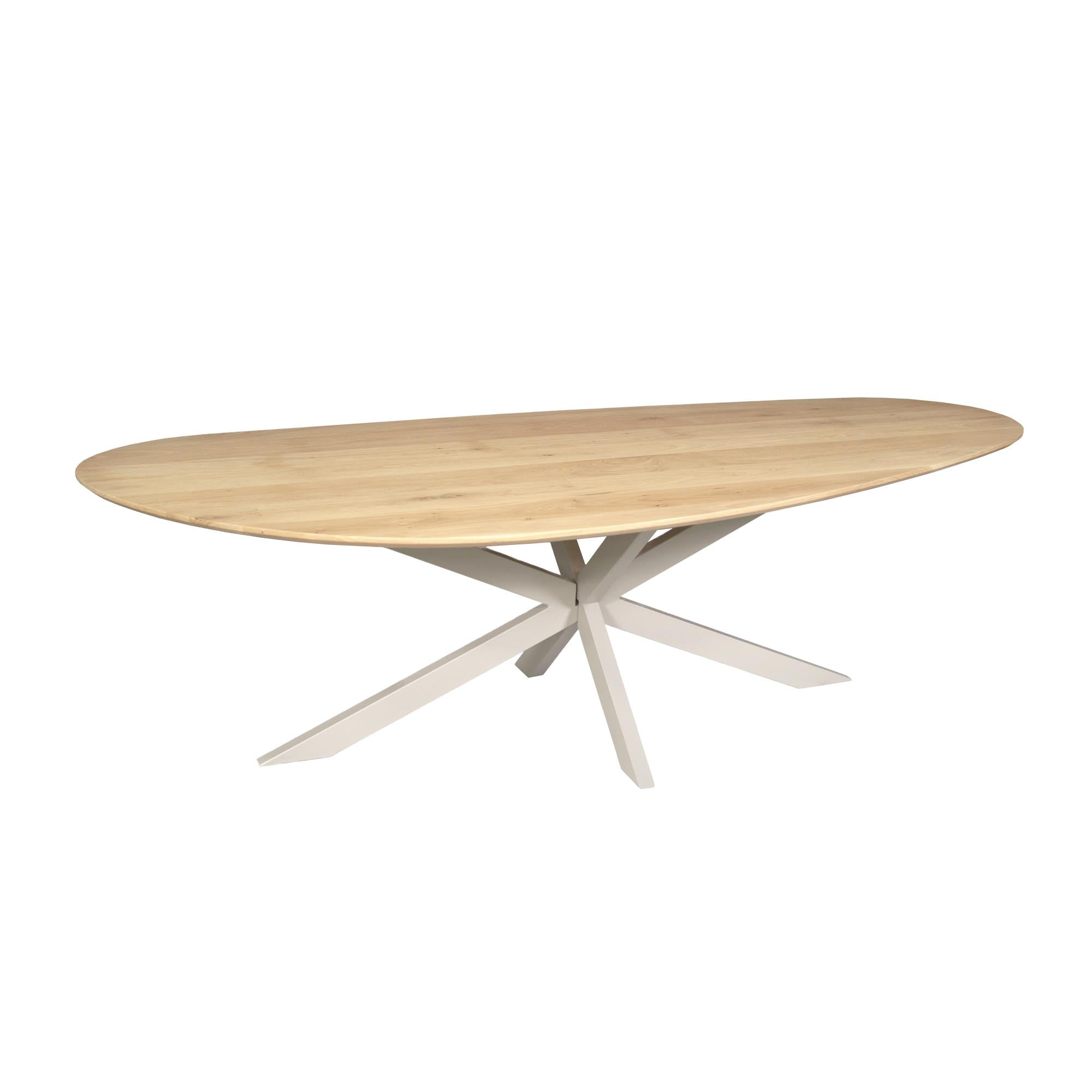 Eiken eettafel Cloud | 240 cm | Naturel | Poot Sand