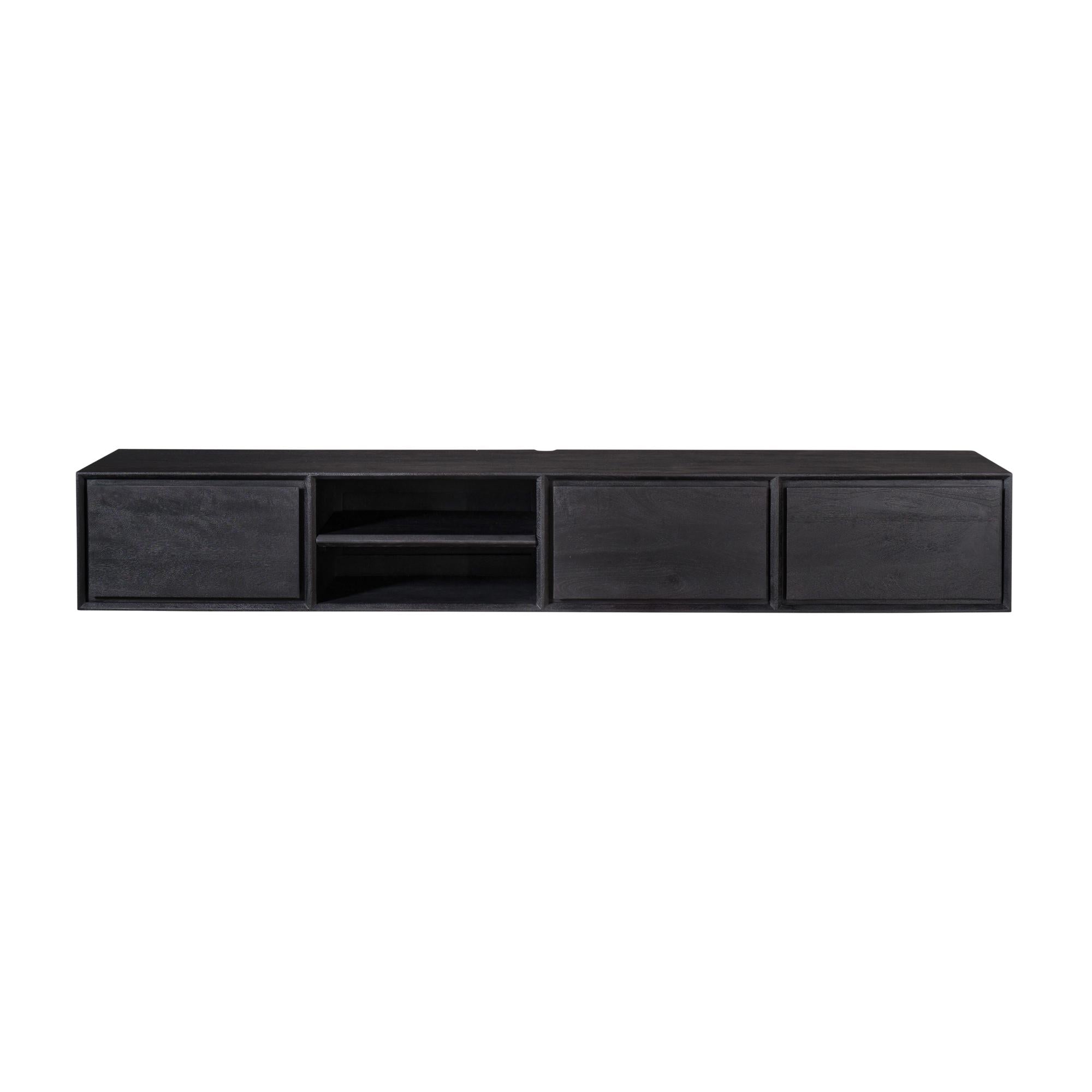 Zwevend tv meubel Ambiance Black | 200 cm