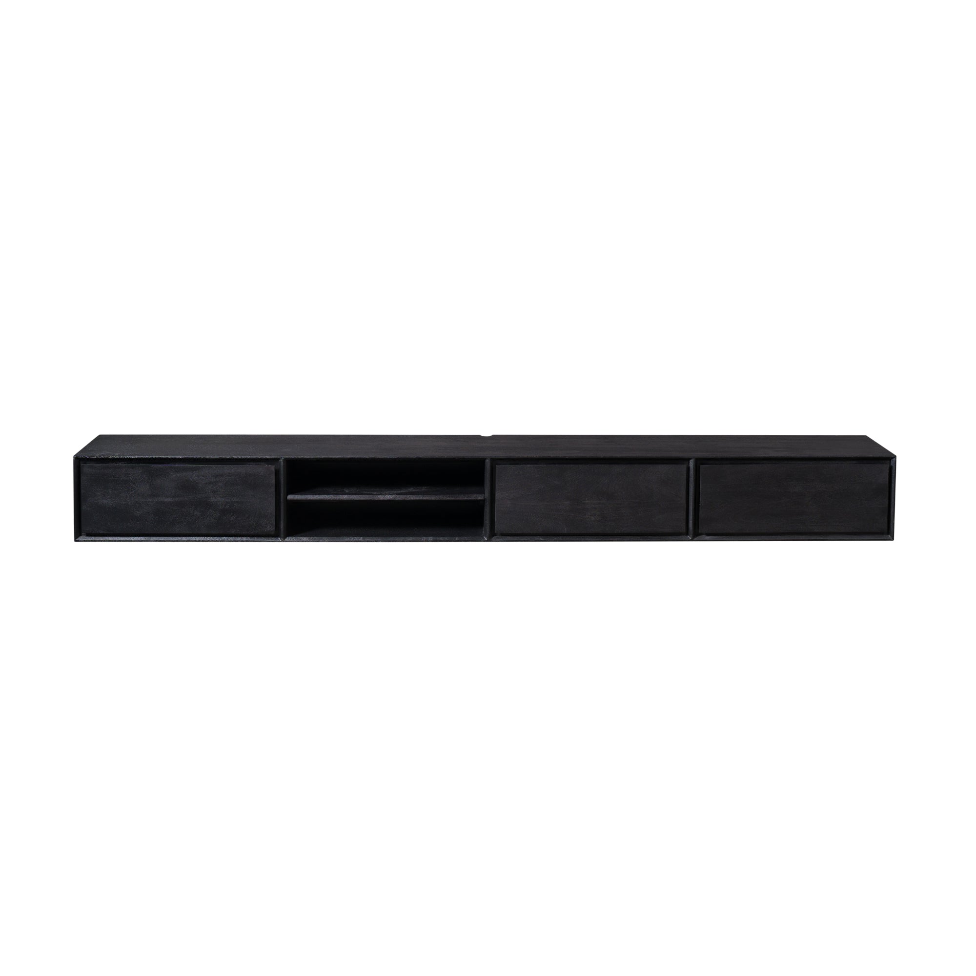Zwevend tv meubel Ambiance Black | 280 cm