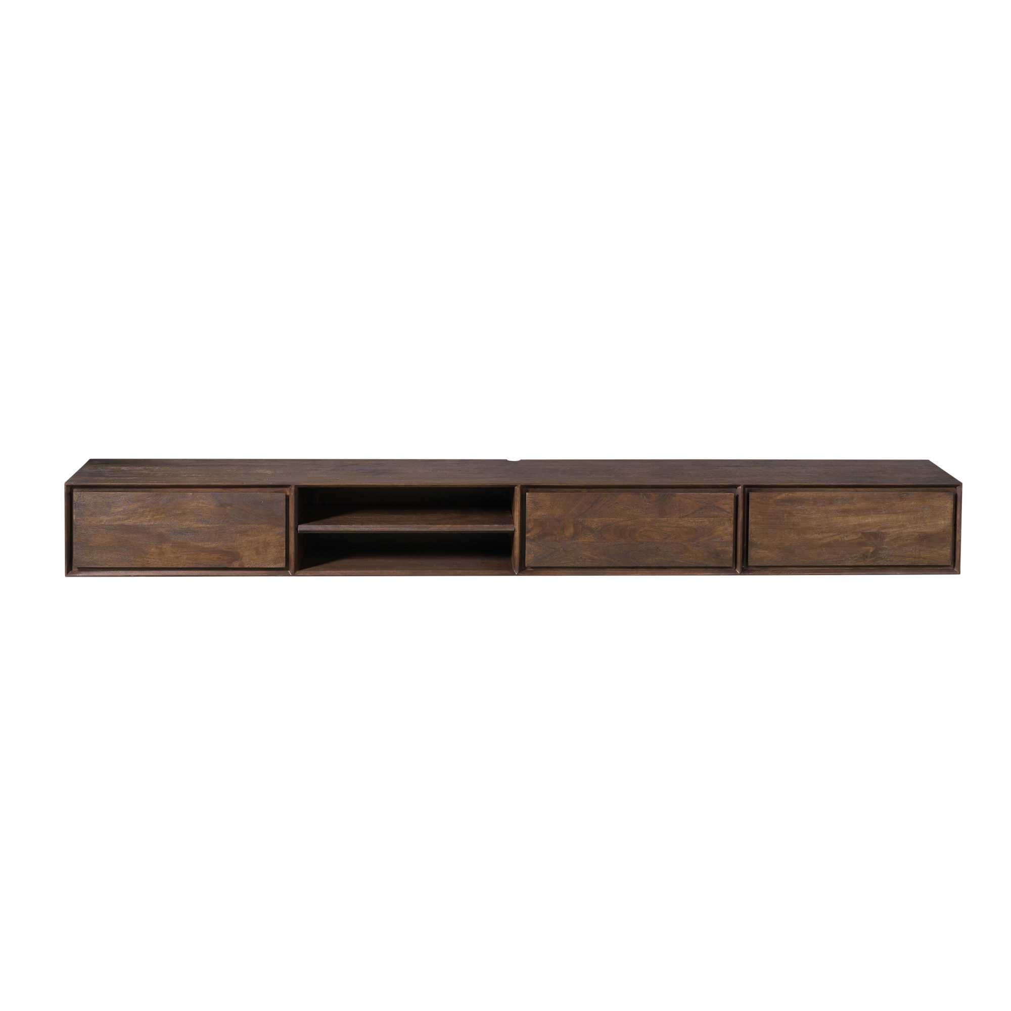 Zwevend tv meubel Ambiance Brown | 240 cm