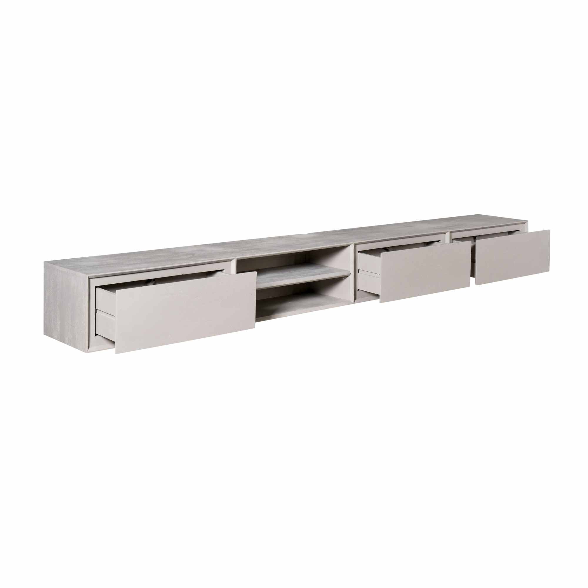 Zwevend tv meubel Ambiance Taupe | 280 cm