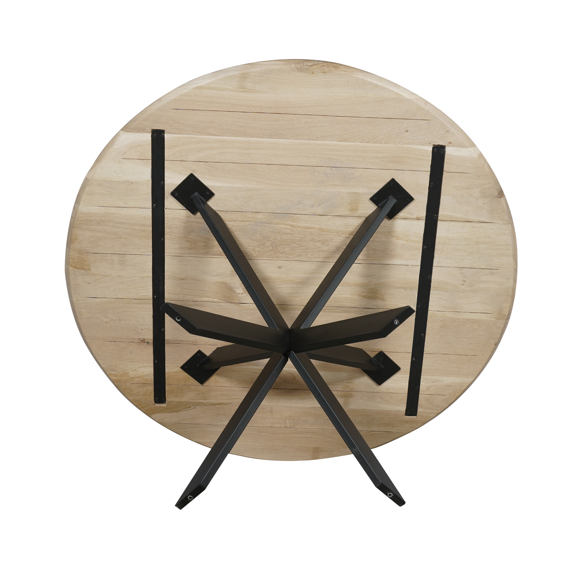 Eiken eettafel Ferris | Rond 110 cm | Naturel