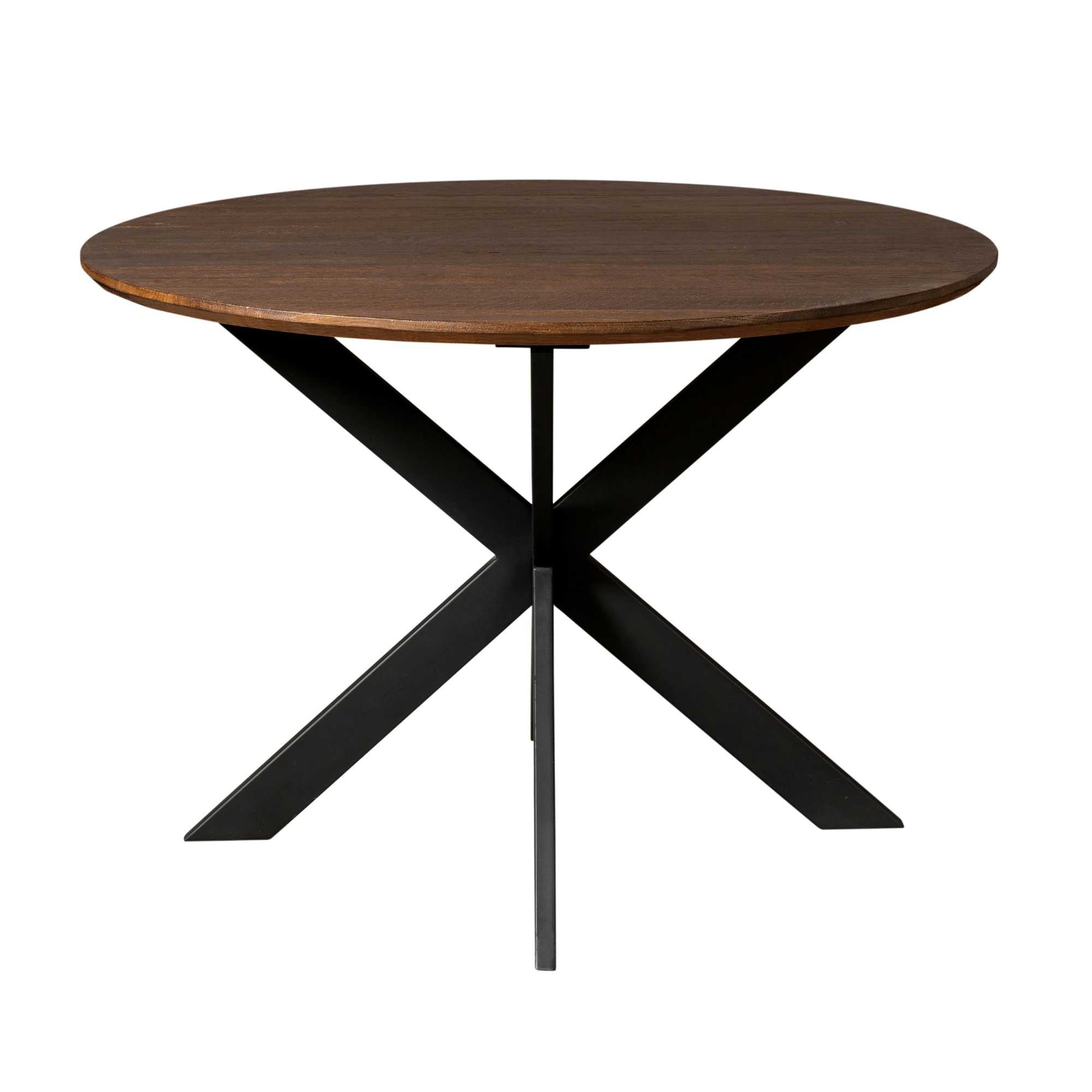 Eiken eettafel Ferris | Rond 130 cm | Brown