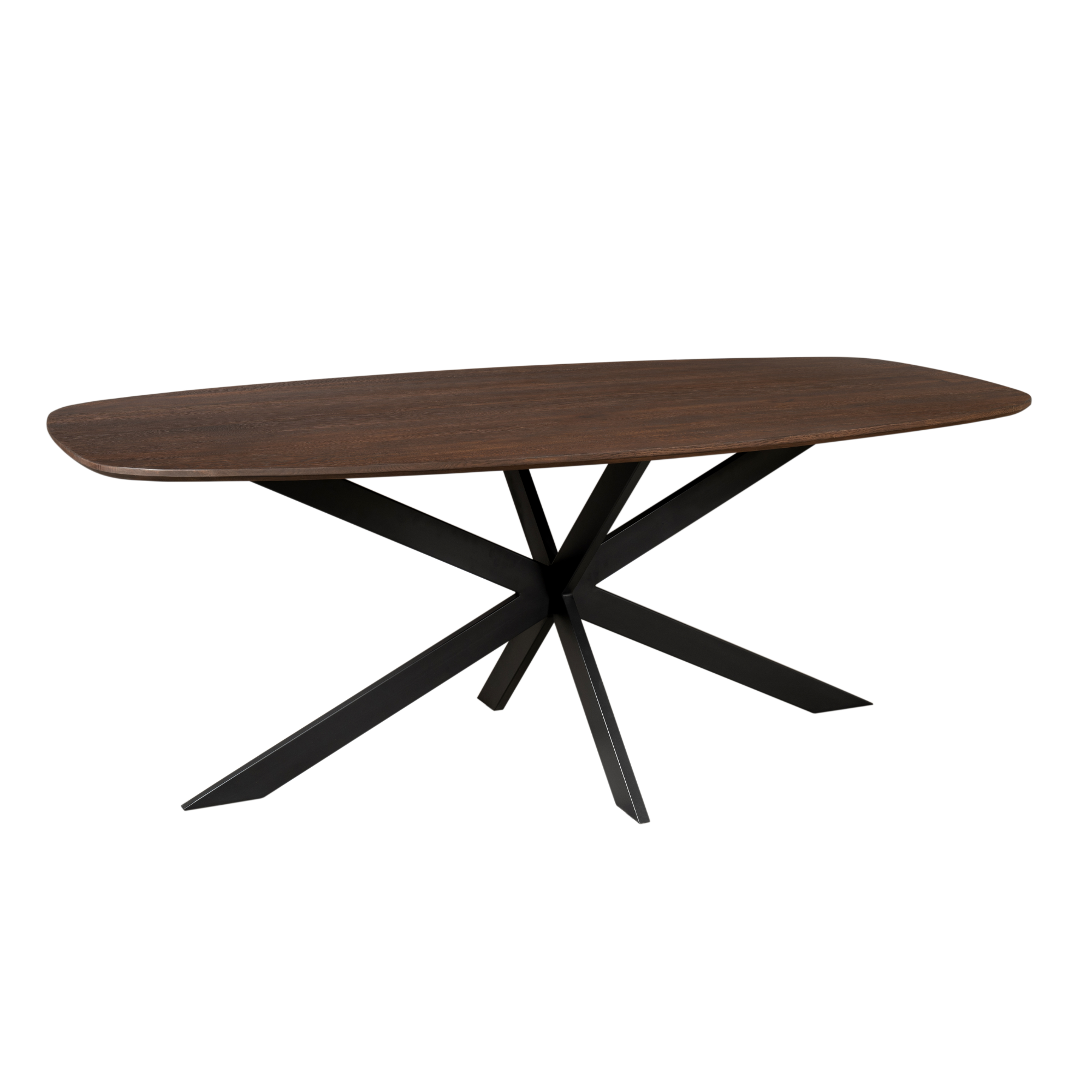 Eiken eettafel Ferris | Deens Ovaal 180 cm | Brown