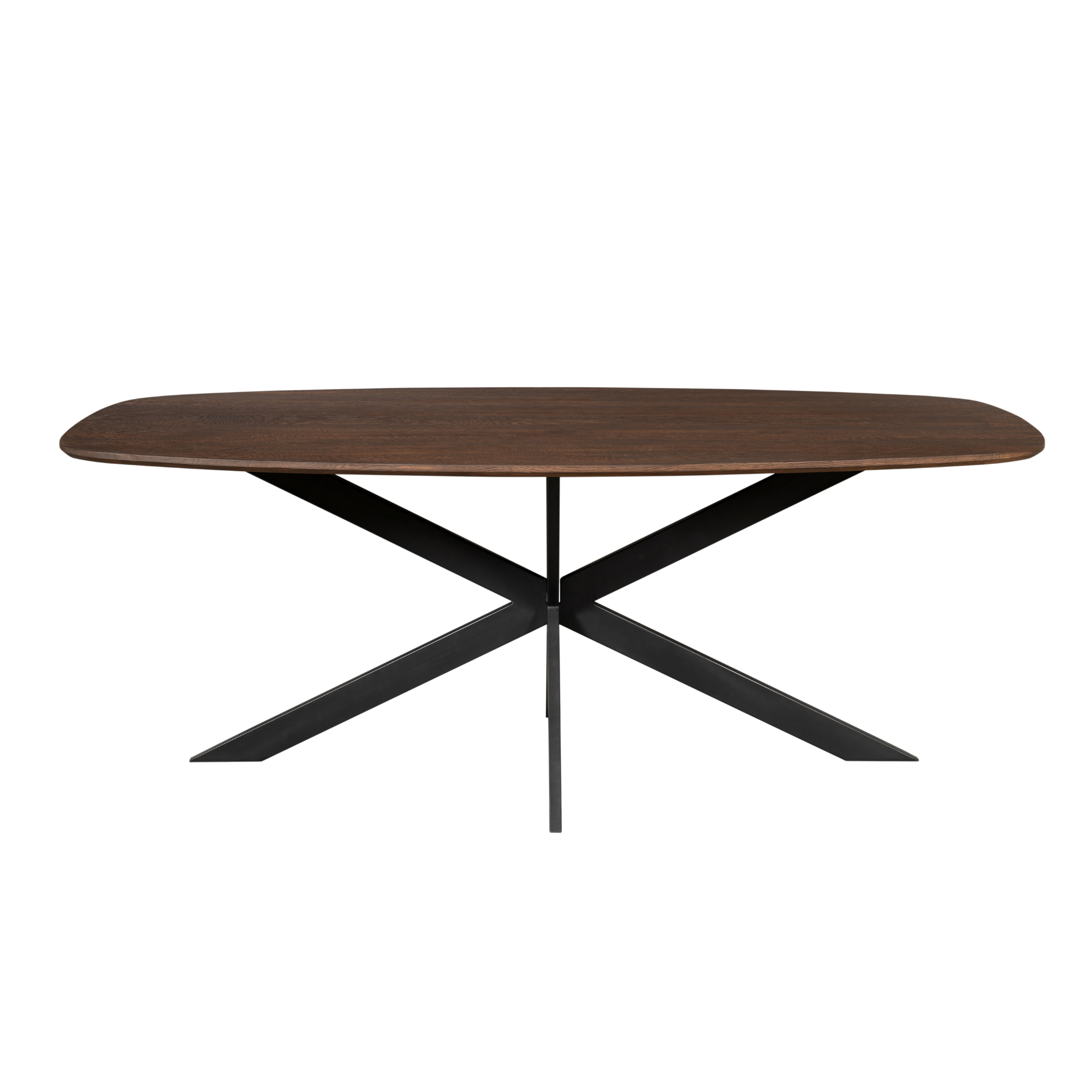 Eiken eettafel Ferris | Deens Ovaal 180 cm | Brown