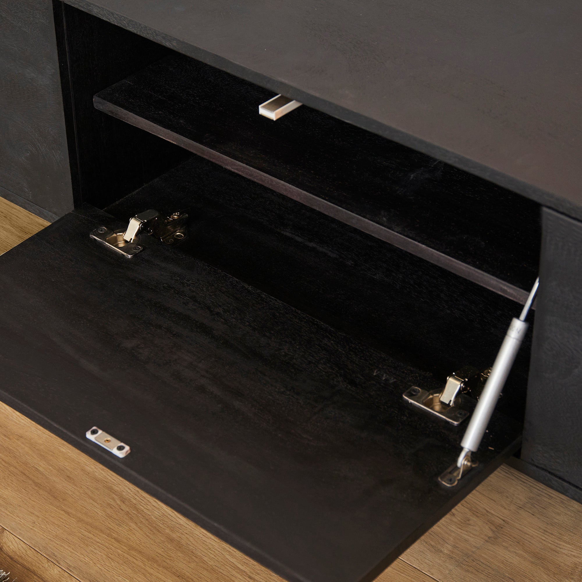 Zwevend tv meubel Vision zwart | 120 cm